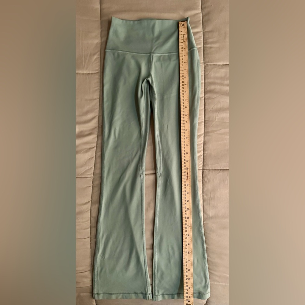 Lululemon Athletica Light Green Flare Leggings